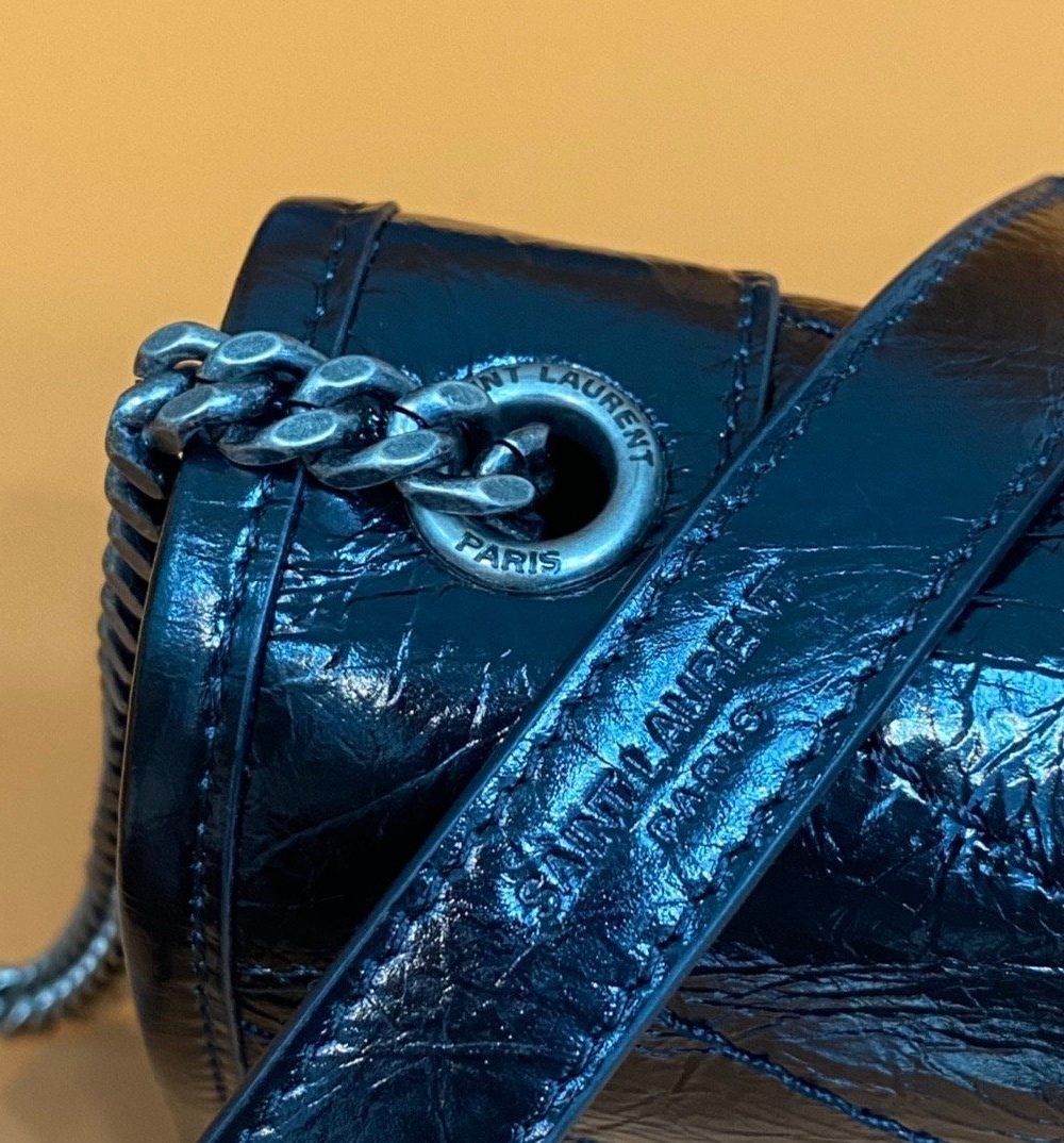 [REP 1:1] Saint Laurent Niki Wallets On Chain Black For Women 7.5in/19cm