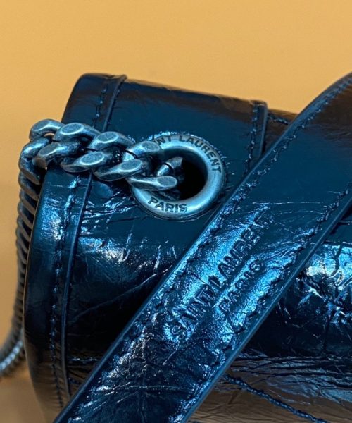 [REP 1:1] Saint Laurent Niki Wallets On Chain Black For Women 7.5in/19cm