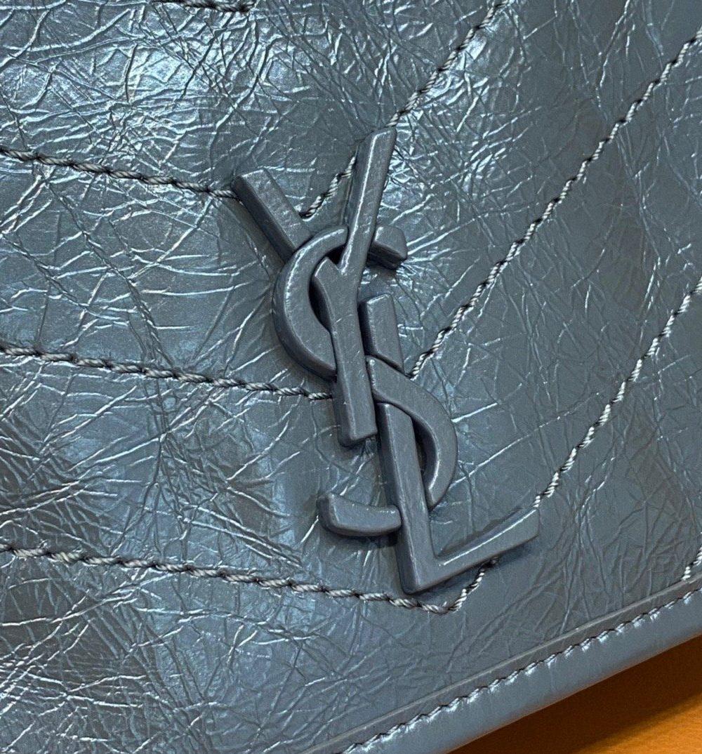 [REP 1:1] Saint Laurent Niki Wallets On Chain Storm For Women 7.5in/19cm