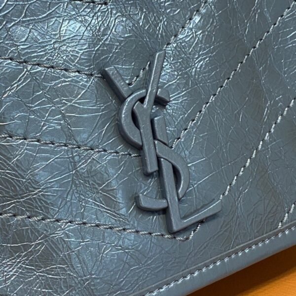 [REP 1:1] Saint Laurent Niki Wallets On Chain Storm For Women 7.5in/19cm