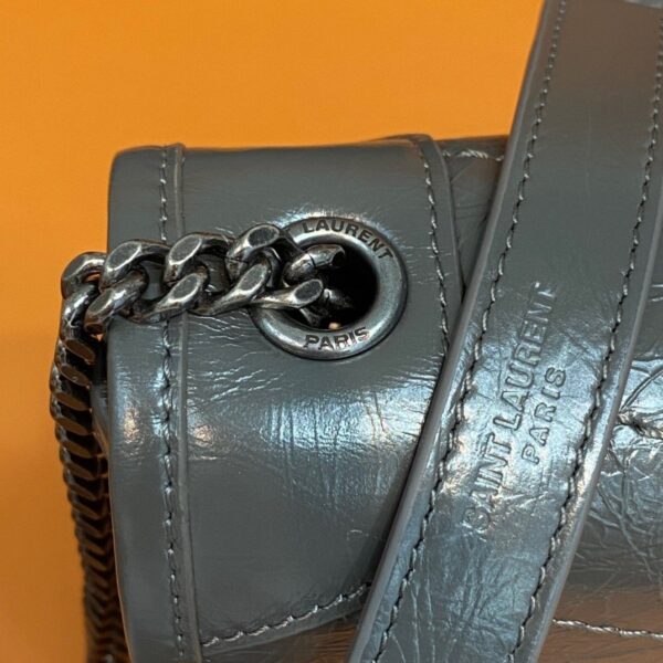 [REP 1:1] Saint Laurent Niki Wallets On Chain Storm For Women 7.5in/19cm