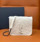 [REP 1:1] Saint Laurent Niki Wallets On Chain White For Women 7.5in/19cm
