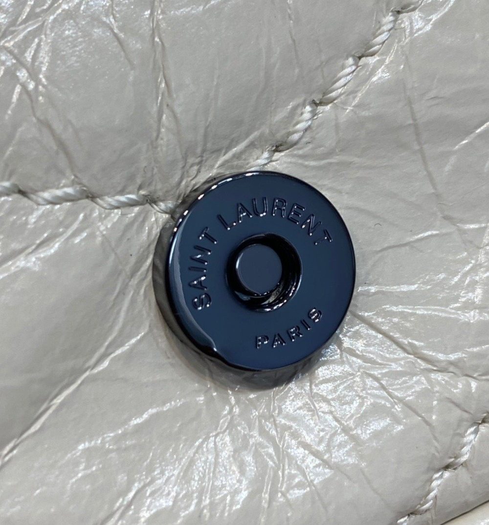 [REP 1:1] Saint Laurent Niki Wallets On Chain White For Women 7.5in/19cm