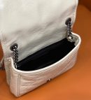 [REP 1:1] Saint Laurent Niki Wallets On Chain White For Women 7.5in/19cm