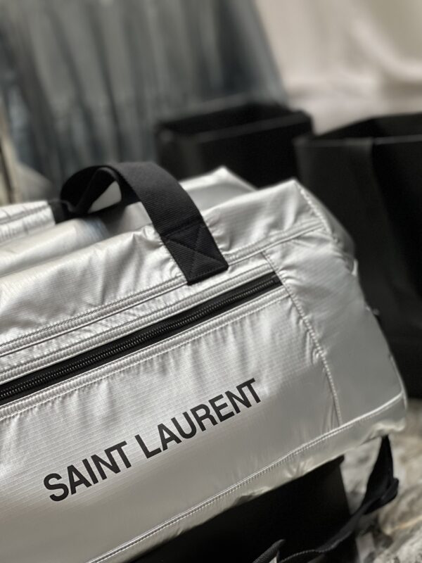 [REP 1:1] Saint Laurent Nuxx Duffle Sliver For Women, Women's Bags 19.6in/50cm YSL