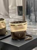 [REP 1:1] Saint Laurent Oe Mini Bucket Chevrons Brown For Women, Women's Bags 7.5in/19cm YSL‎ 70163129XA79587