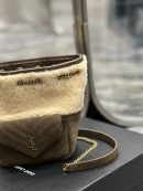 [REP 1:1] Saint Laurent Oe Mini Bucket Chevrons Brown For Women, Women's Bags 7.5in/19cm YSL‎ 70163129XA79587