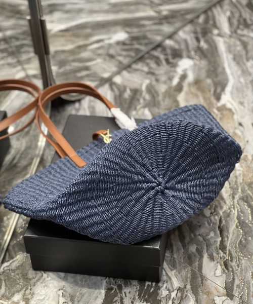 [REP 1:1] Saint Laurent Panier Big Bag Blue For Women, Women's Bags 21.7in/55cm YSL