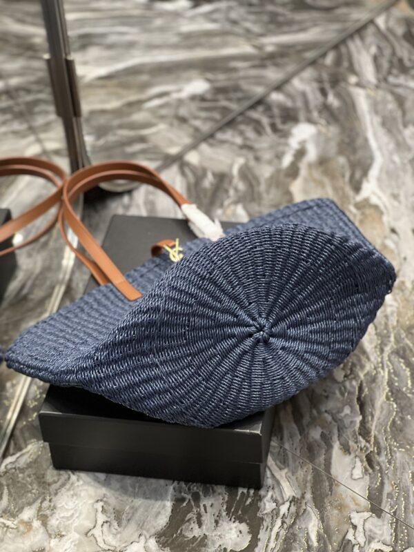 [REP 1:1] Saint Laurent Panier Big Bag Blue For Women, Women's Bags 21.7in/55cm YSL