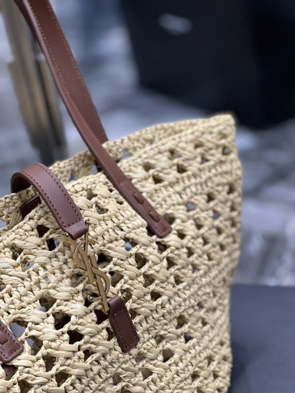 [REP 1:1] Saint Laurent Panier Medium Bag Beige For Women, Women's Bags 16.5in/42cm YSL