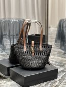 [REP 1:1] Saint Laurent Panier Medium Bag Black For Women, Women's Bags 16.5in/42cm YSL