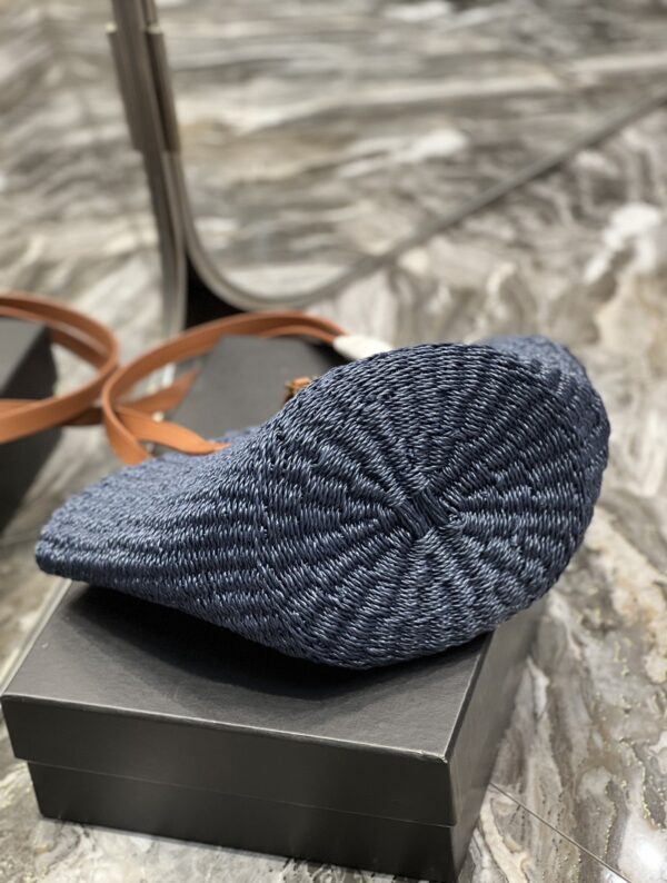 [REP 1:1] Saint Laurent Panier Medium Bag Blue For Women, Women's Bags 16.5in/42cm YSL