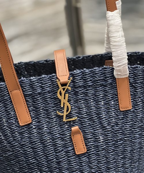 [REP 1:1] Saint Laurent Panier Medium Bag Blue For Women, Women's Bags 16.5in/42cm YSL