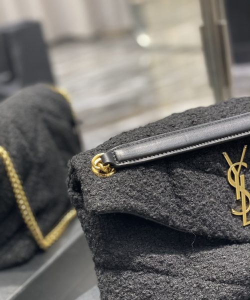 [REP 1:1] Saint Laurent Puffer Small Chain Bag Black For Women, Women's Bags 11.4in/29cm YSL‎