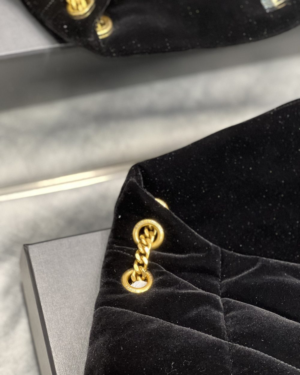 [REP 1:1] Saint Laurent Puffer Small Chain Bag Black For Women, Women's Bags 11.4in/29cm YSL‎