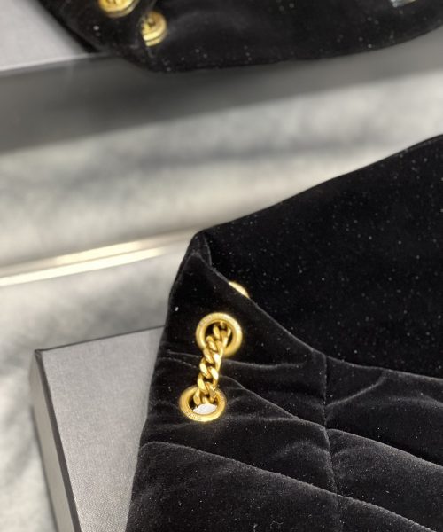 [REP 1:1] Saint Laurent Puffer Small Chain Bag Black For Women, Women's Bags 11.4in/29cm YSL‎