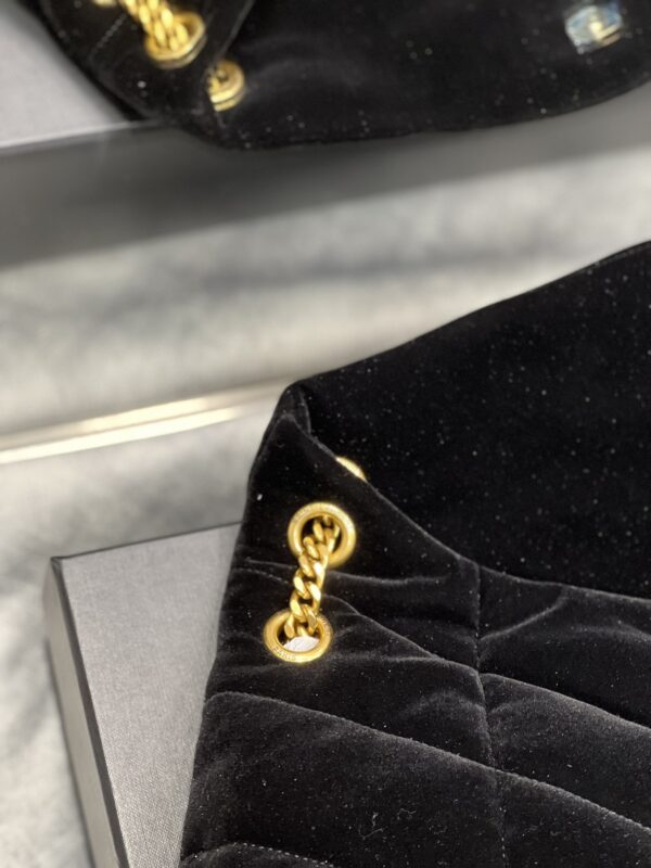 [REP 1:1] Saint Laurent Puffer Small Chain Bag Black For Women, Women's Bags 11.4in/29cm YSL‎