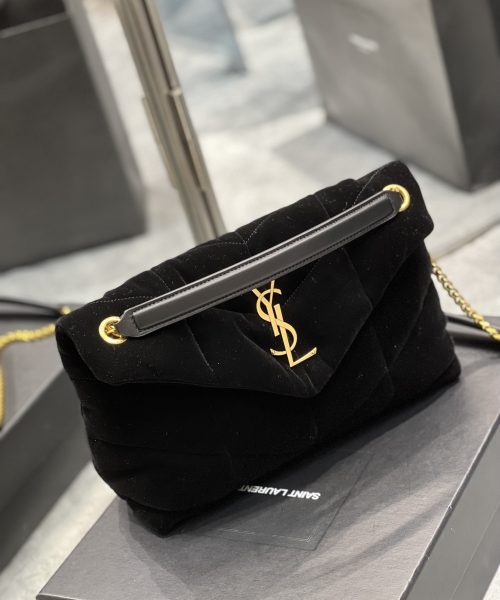 [REP 1:1] Saint Laurent Puffer Small Chain Bag Black For Women, Women's Bags 11.4in/29cm YSL‎