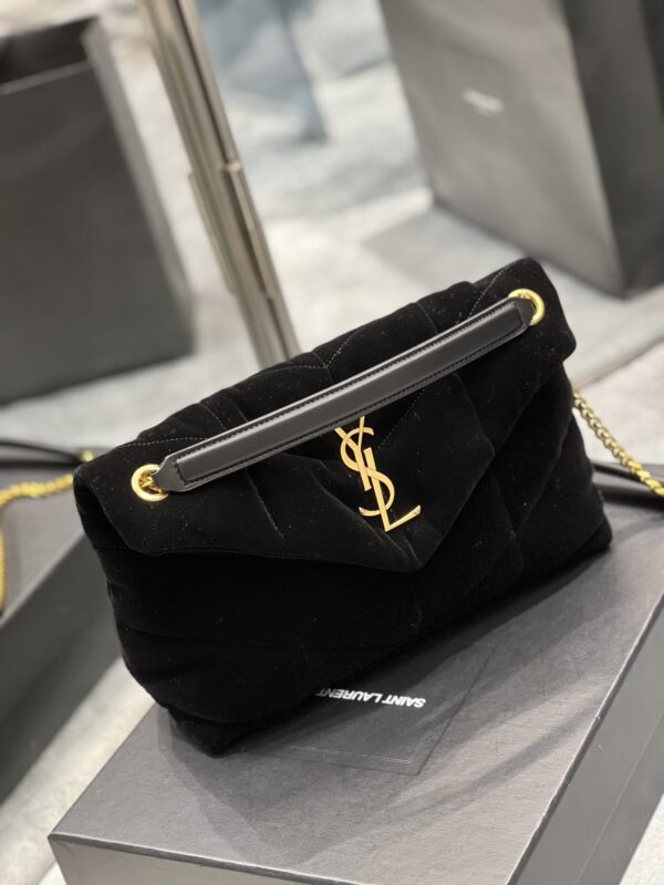 [REP 1:1] Saint Laurent Puffer Small Chain Bag Black For Women, Women's Bags 11.4in/29cm YSL‎