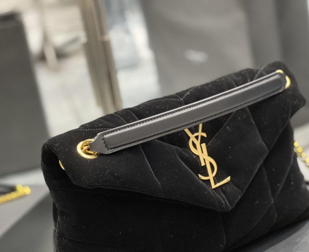 [REP 1:1] Saint Laurent Puffer Small Chain Bag Black For Women, Women's Bags 11.4in/29cm YSL‎