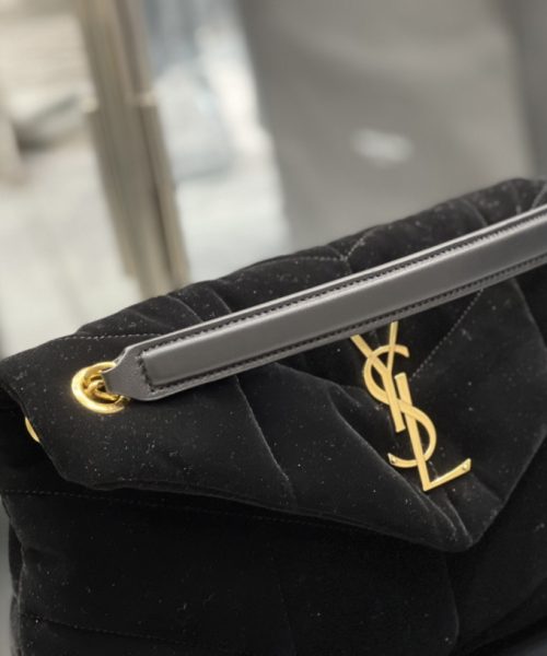 [REP 1:1] Saint Laurent Puffer Small Chain Bag Black For Women, Women's Bags 11.4in/29cm YSL‎