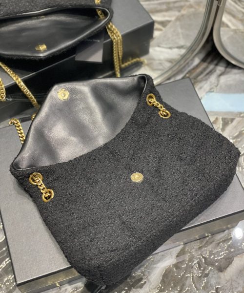 [REP 1:1] Saint Laurent Puffer Small Chain Bag Black For Women, Women's Bags 11.4in/29cm YSL‎