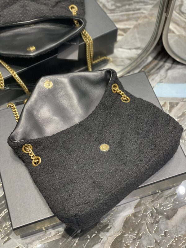 [REP 1:1] Saint Laurent Puffer Small Chain Bag Black For Women, Women's Bags 11.4in/29cm YSL‎