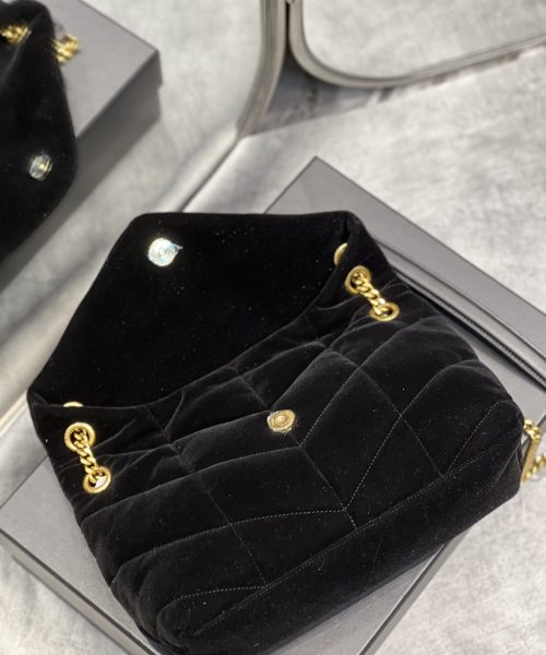 [REP 1:1] Saint Laurent Puffer Small Chain Bag Black For Women, Women's Bags 11.4in/29cm YSL‎