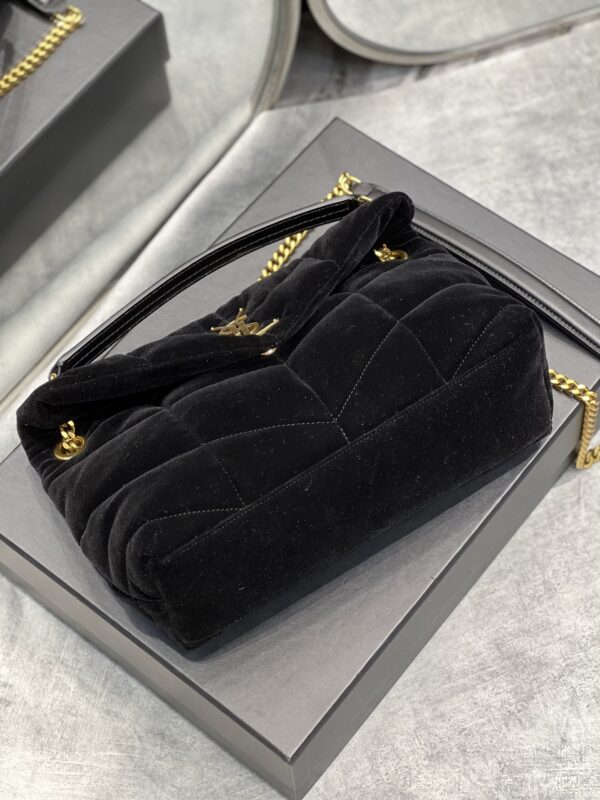 [REP 1:1] Saint Laurent Puffer Small Chain Bag Black For Women, Women's Bags 11.4in/29cm YSL‎