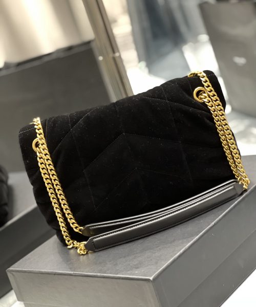 [REP 1:1] Saint Laurent Puffer Small Chain Bag Black For Women, Women's Bags 11.4in/29cm YSL‎