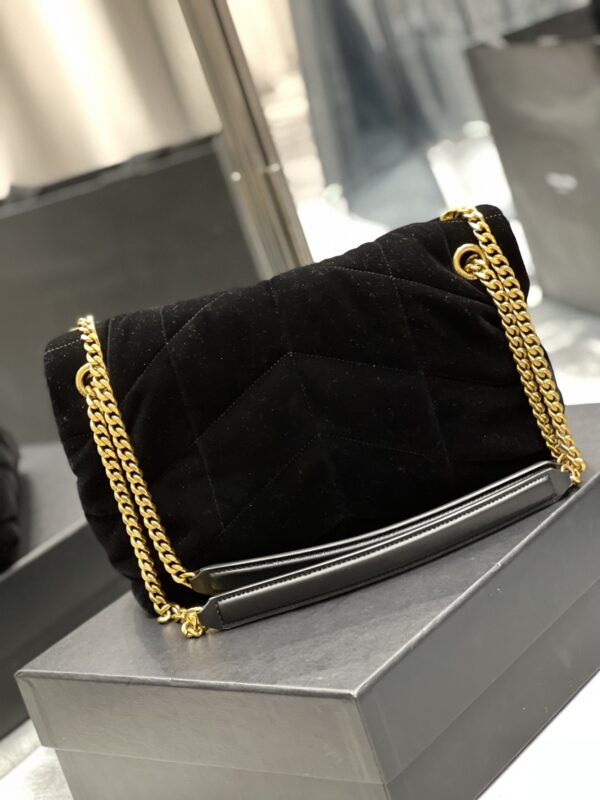 [REP 1:1] Saint Laurent Puffer Small Chain Bag Black For Women, Women's Bags 11.4in/29cm YSL‎
