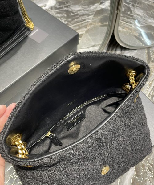 [REP 1:1] Saint Laurent Puffer Small Chain Bag Black For Women, Women's Bags 11.4in/29cm YSL‎