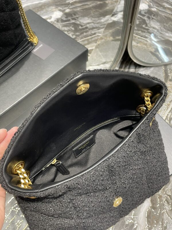 [REP 1:1] Saint Laurent Puffer Small Chain Bag Black For Women, Women's Bags 11.4in/29cm YSL‎