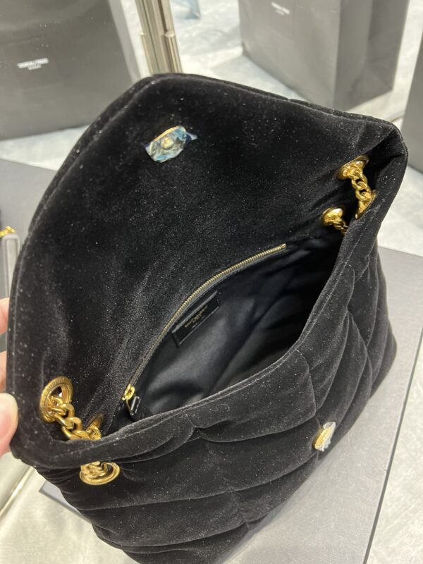 [REP 1:1] Saint Laurent Puffer Small Chain Bag Black For Women, Women's Bags 11.4in/29cm YSL‎