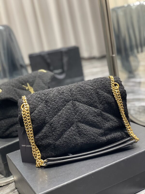 [REP 1:1] Saint Laurent Puffer Small Chain Bag Black For Women, Women's Bags 11.4in/29cm YSL‎