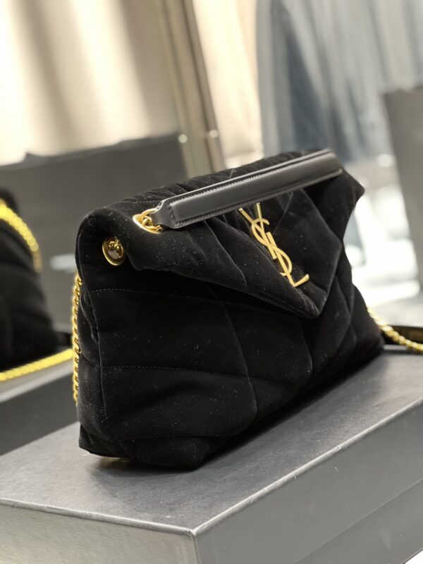 [REP 1:1] Saint Laurent Puffer Small Chain Bag Black For Women, Women's Bags 11.4in/29cm YSL‎