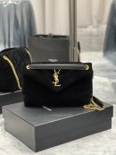 [REP 1:1] Saint Laurent Puffer Small Chain Bag Black For Women, Women's Bags 11.4in/29cm YSL‎