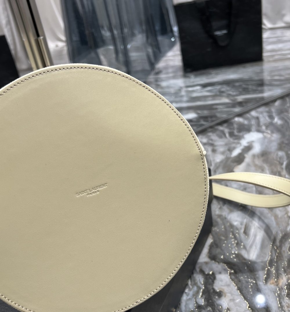 [REP 1:1] Saint Laurent Rive Gauche Bucket Bag Beige For Women, Women's Bags 12.2in/31cm YSL