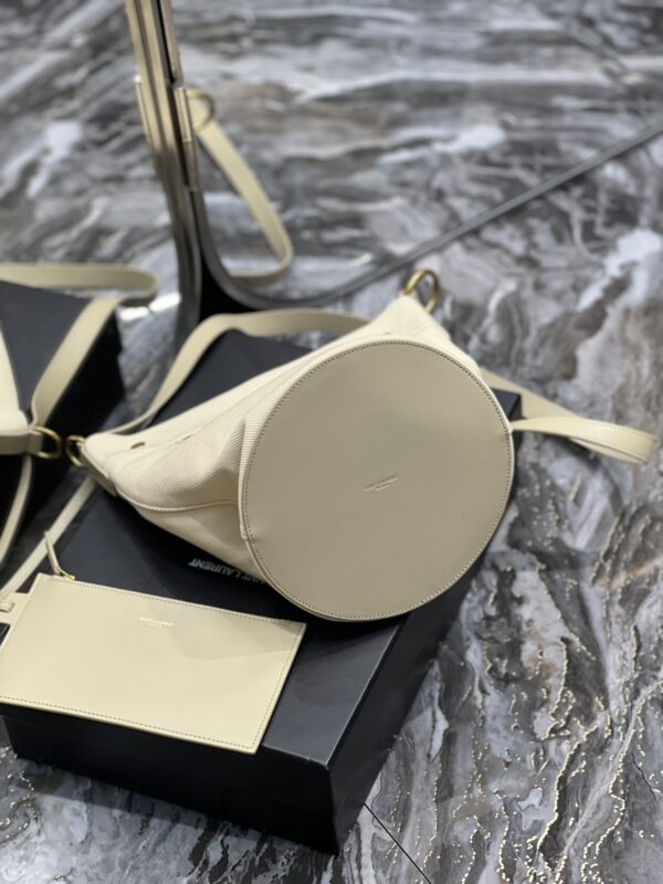 [REP 1:1] Saint Laurent Rive Gauche Bucket Bag Beige For Women, Women's Bags 12.2in/31cm YSL
