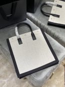 [REP 1:1] Saint Laurent Rive Gauche North/South Tote Bag In Printed Linen For Women 15.3in/39cm YSL 632539FAABR9083