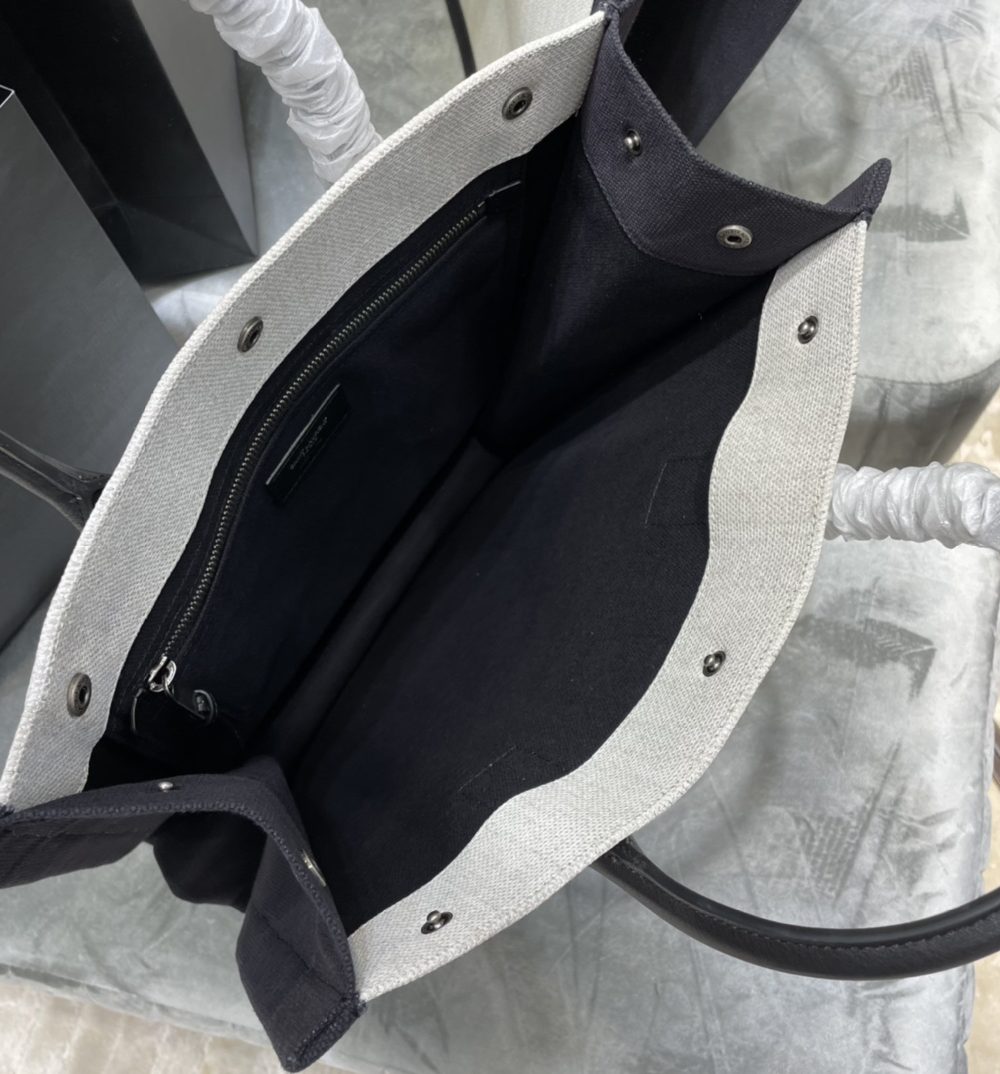 [REP 1:1] Saint Laurent Rive Gauche North/South Tote Bag In Printed Linen For Women 15.3in/39cm YSL 632539FAABR9083