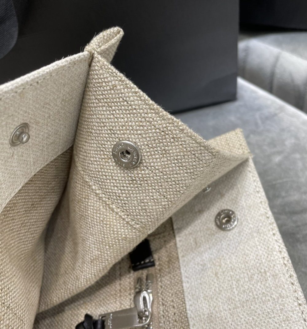 [REP 1:1] Saint Laurent Rive Gauche North/South Tote Bag In Printed Linen For Women 15.3in/39cm YSL 632539FAABR9083