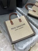 [REP 1:1] Saint Laurent Rive Gauche North/South Tote Bag In Printed Linen For Women 15.3in/39cm YSL 632539FAABR9083