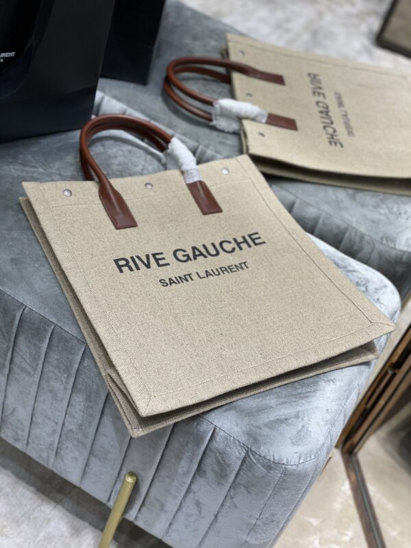 [REP 1:1] Saint Laurent Rive Gauche North/South Tote Bag In Printed Linen For Women 15.3in/39cm YSL