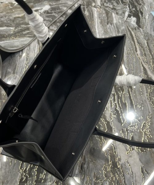 [REP 1:1] Saint Laurent Rive Gauche Small Tote Bag In Black Noir For Women 15.4in/39cm YSL 686266CWTFE1000