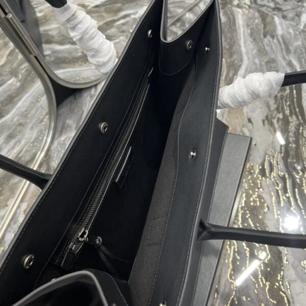[REP 1:1] Saint Laurent Rive Gauche Small Tote Bag In Black Noir For Women 15.4in/39cm YSL 686266CWTFE1000