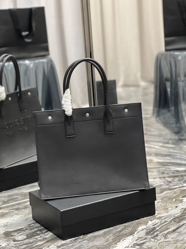 [REP 1:1] Saint Laurent Rive Gauche Small Tote Bag In Black Noir For Women 15.4in/39cm YSL 686266CWTFE1000