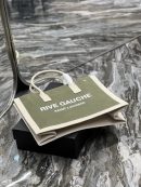 [REP 1:1] Saint Laurent Rive Gauche Small Tote Bag In Linen Military Green For Women 15.4in/39cm YSL 617481FAADI3281