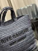 [REP 1:1] Saint Laurent Rive Gauche Supple Tote Bag Grey For Women, Women's Bags 15in/38cm YSL