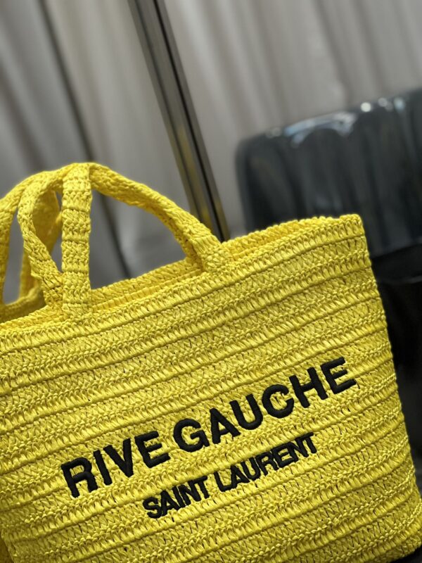 [REP 1:1] Saint Laurent Rive Gauche Supple Tote Bag Yellow For Women, Women's Bags 15in/38cm YSL